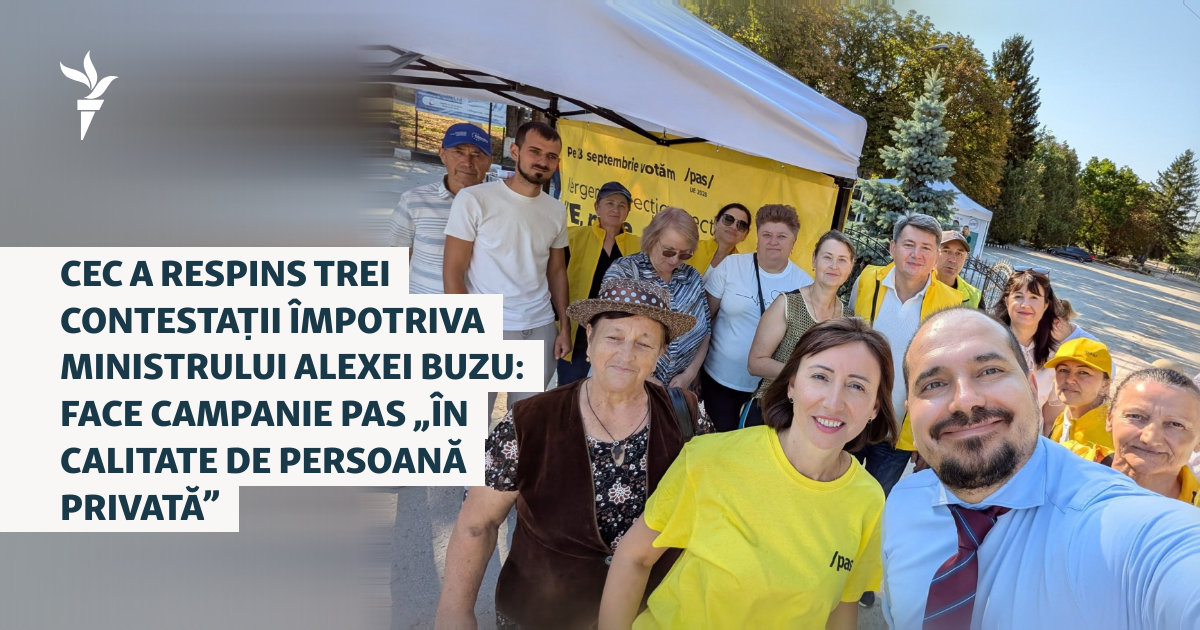 Comisia Electorală Centrală a respins plângerile împotriva participării ministrului Alexei Buzu la activitățile de campanie